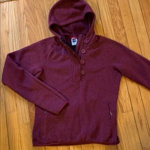 The North Face quarter zip hoodie